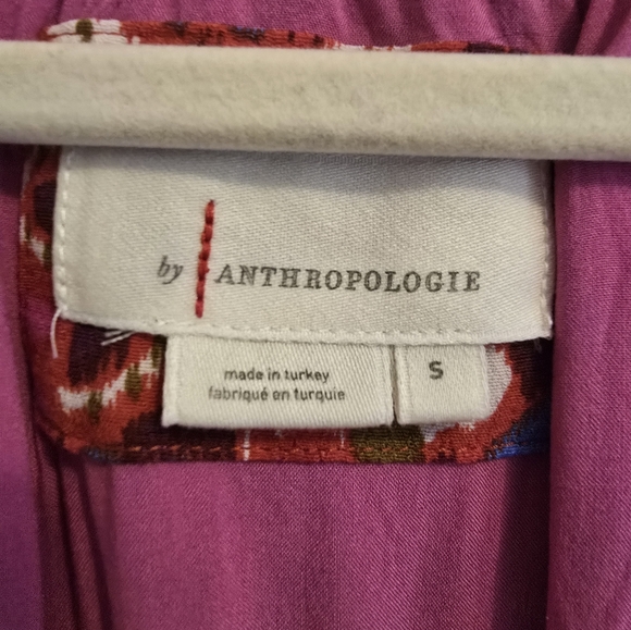 Anthropologie Robin Tiered Red Floral Dress - Picture 2 of 4